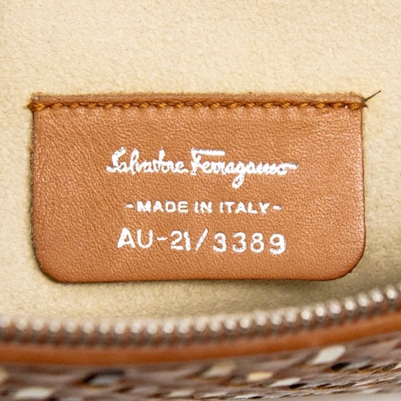 Salvatore Ferragamo Brown Woven Baguette Bag - Picture 13 of 13